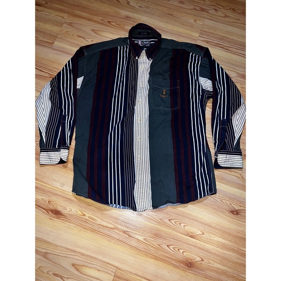 Chaps Ralph Lauren Other - Vintage Chaps Ralph Lauren Striped Button Down Shirt Mens Large Multi Color